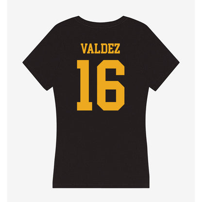 LBSU - NCAA Baseball : Damon Valdez - Women's V-Neck T-Shirt-1