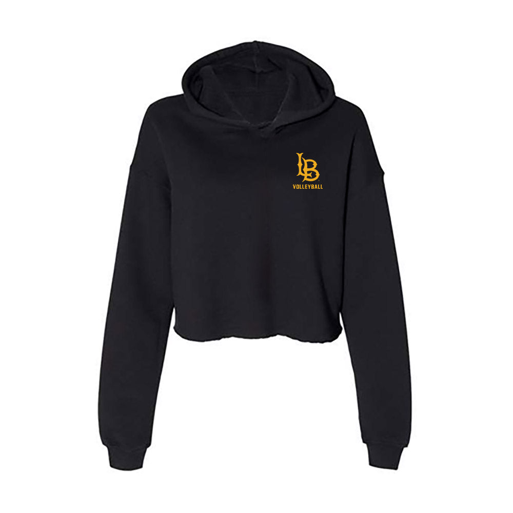 LBSU - NCAA Women's Volleyball : Kendal Murphy - Women's Crop Fleece Hooded Sweatshirt-0