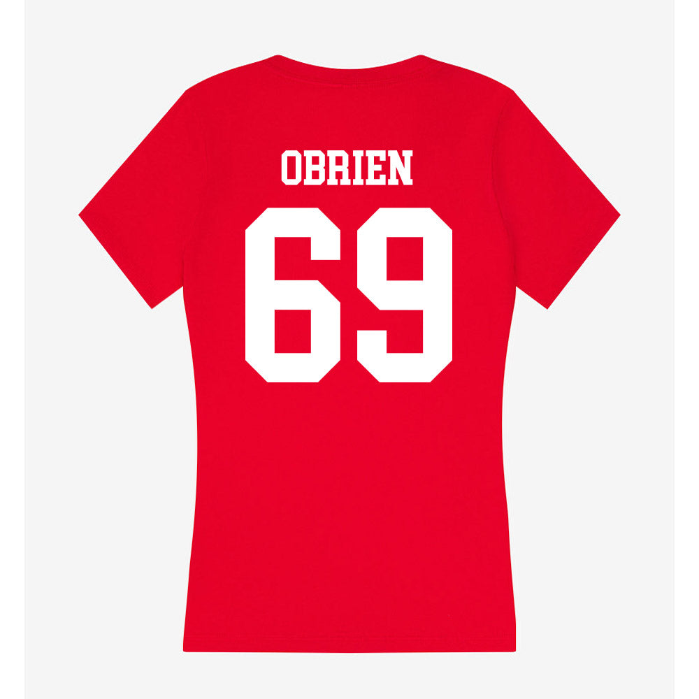 Tampa - NCAA Men's Lacrosse : Connor OBrien - Women's V-Neck T-Shirt-1