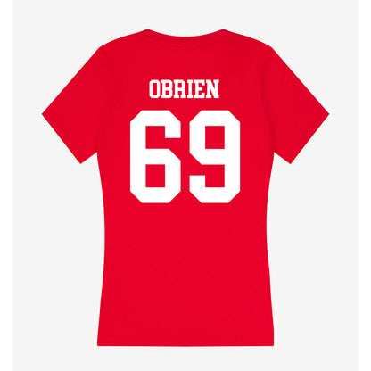 Tampa - NCAA Men's Lacrosse : Connor OBrien - Women's V-Neck T-Shirt-1