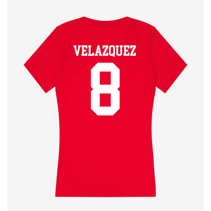 Tampa - NCAA Baseball : Josiah Velazquez - Women's V-Neck T-Shirt-1