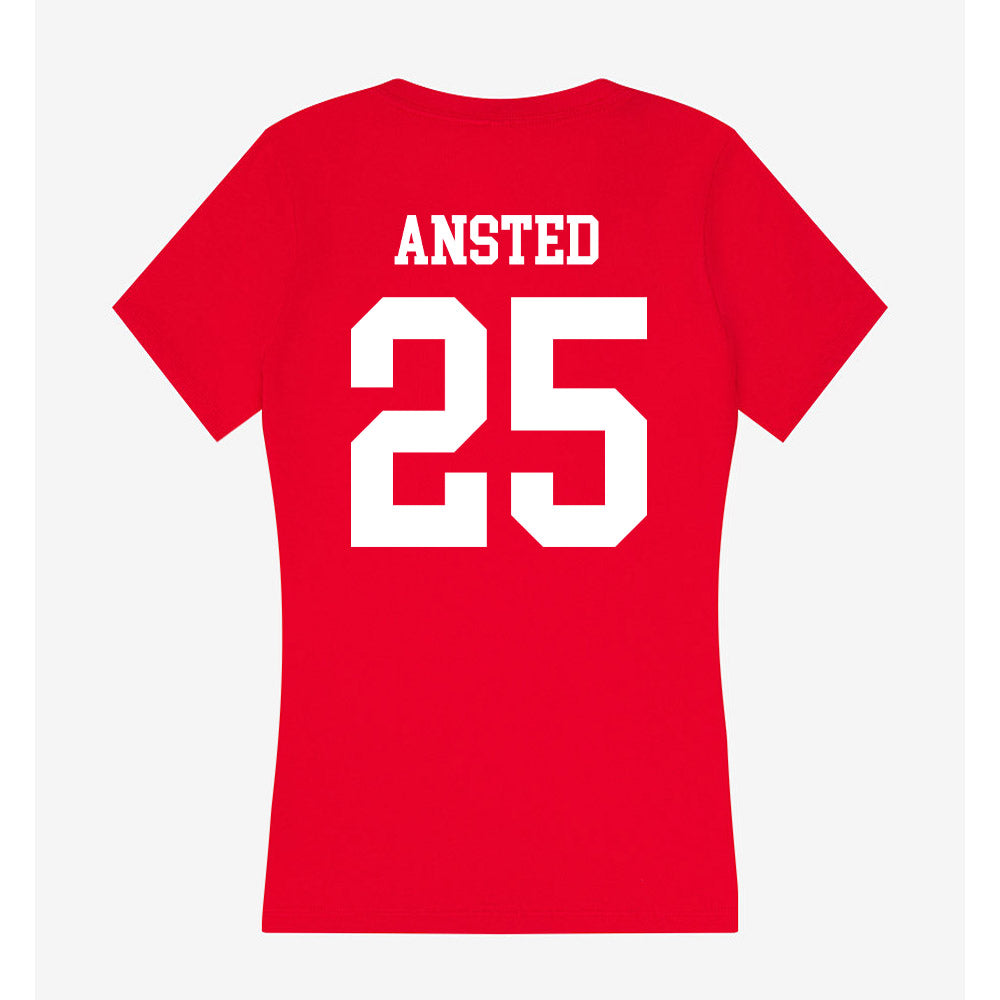 Tampa - NCAA Men's Lacrosse : Grant Ansted - Women's V-Neck T-Shirt-1