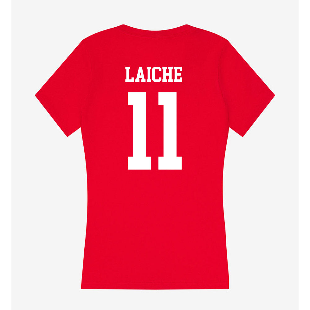 Tampa - NCAA Baseball : Alex Laiche - Women's V-Neck T-Shirt-1