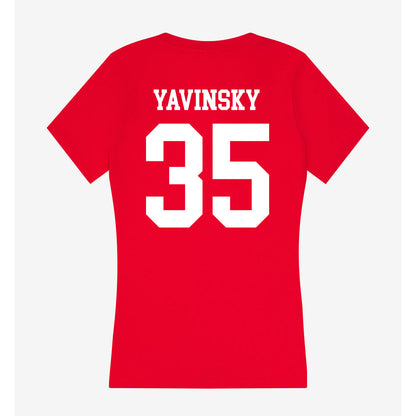 Tampa - NCAA Men's Lacrosse : Thomas Yavinsky - Women's V-Neck T-Shirt-1