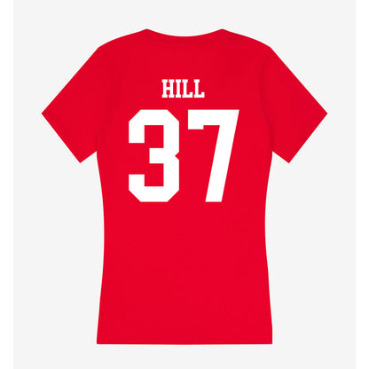 Tampa - NCAA Baseball : Garrett Hill - Women's V-Neck T-Shirt-1