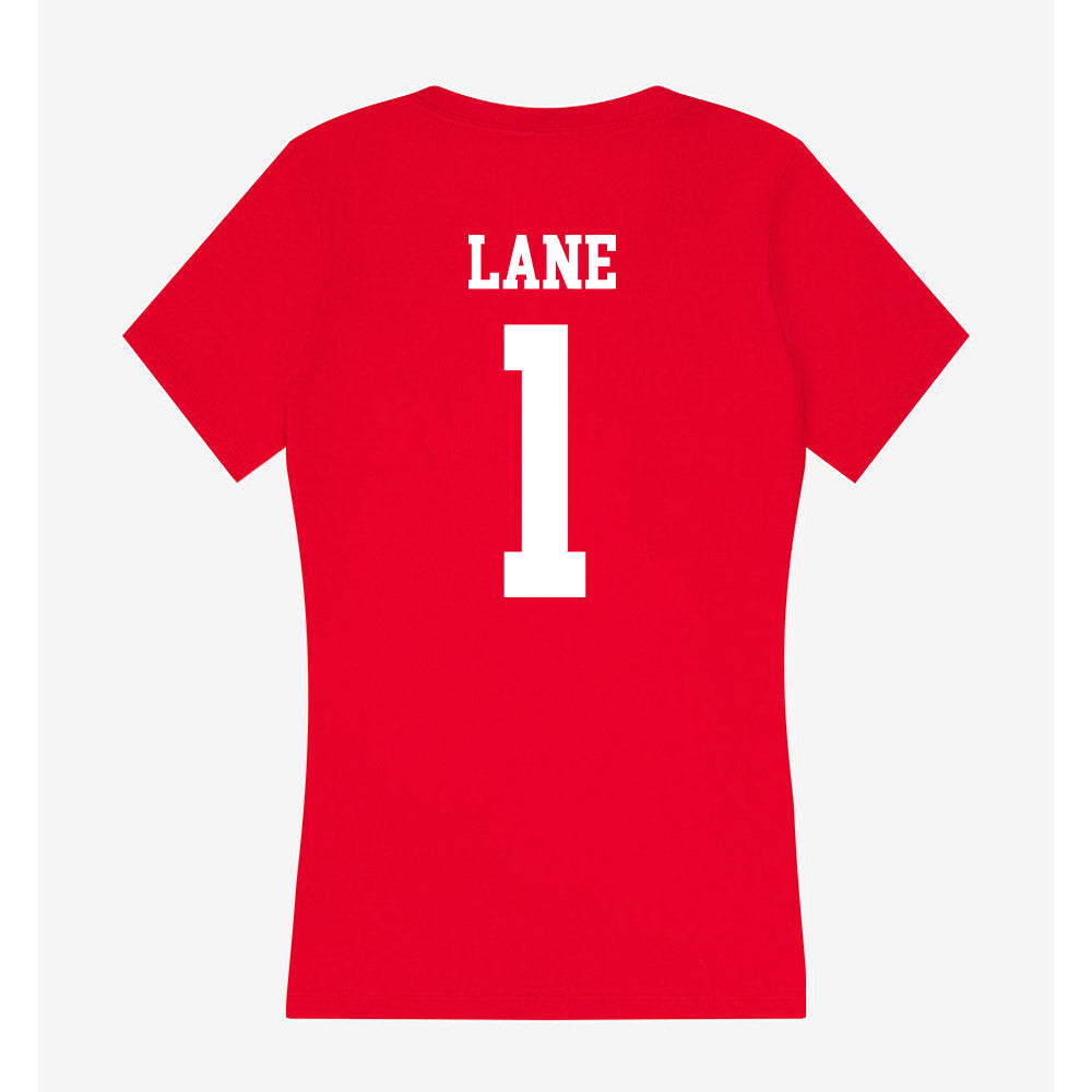 Tampa - NCAA Men's Basketball : Trey Lane - Women's V-Neck T-Shirt-1