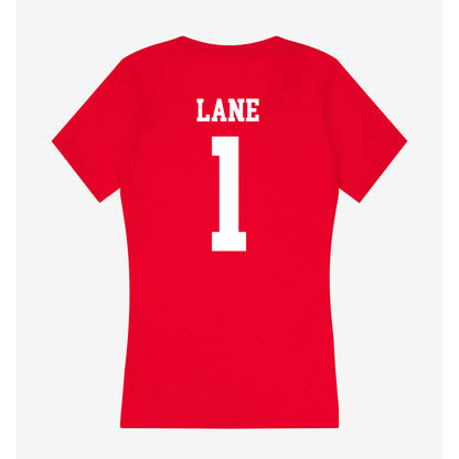 Tampa - NCAA Men's Basketball : Trey Lane - Women's V-Neck T-Shirt-1