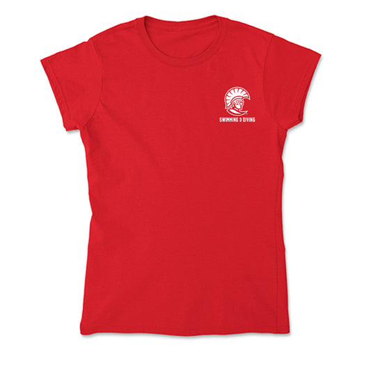 Tampa - NCAA Men's Swimming & Diving : Ben Parsons - Soft Style Women’s T-Shirt-0