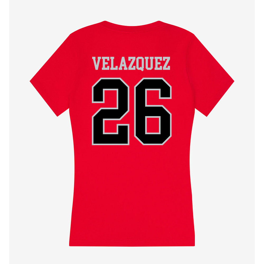 CSUN - NCAA Women's Soccer : Ariah Velazquez - Women's V-Neck T-Shirt-1