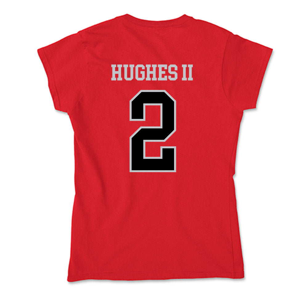 CSUN - NCAA Men's Basketball : Larry Hughes II - Soft Style Women’s T-Shirt-1