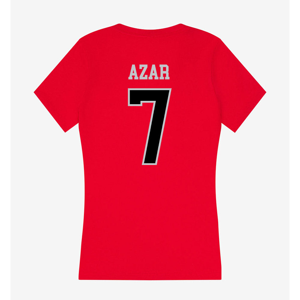 CSUN - NCAA Women's Soccer : Yasmin Azar - Women's V-Neck T-Shirt-1