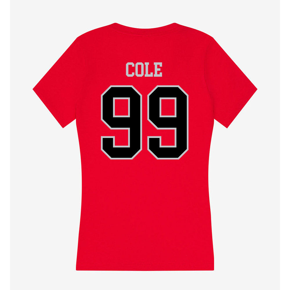 CSUN - NCAA Softball : Alizae Cole - Women's V-Neck T-Shirt-1