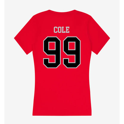 CSUN - NCAA Softball : Alizae Cole - Women's V-Neck T-Shirt-1