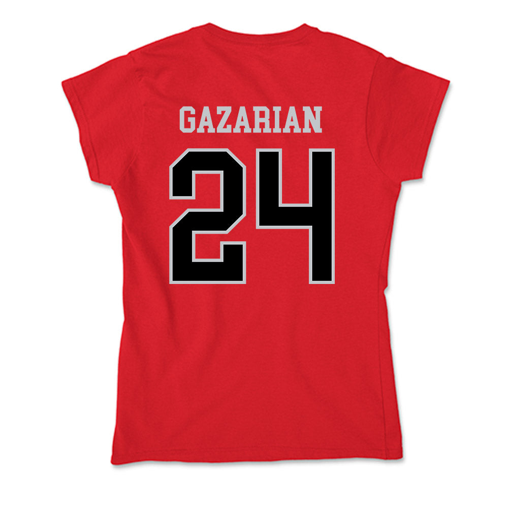 CSUN - NCAA Men's Basketball : Greg Gazarian - Soft Style Women’s T-Shirt-1