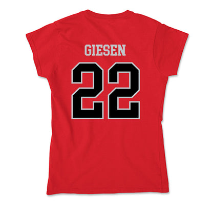 CSUN - NCAA Women's Volleyball : Rylee Giesen - Soft Style Women’s T-Shirt-1