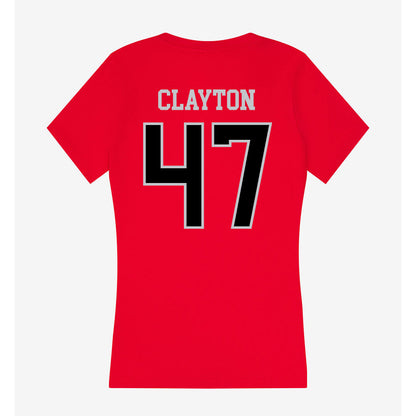 CSUN - NCAA Baseball : Royce Clayton - Women's V-Neck T-Shirt-1