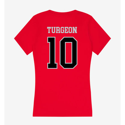 CSUN - NCAA Women's Volleyball : Tatiana Turgeon - Women's V-Neck T-Shirt-1