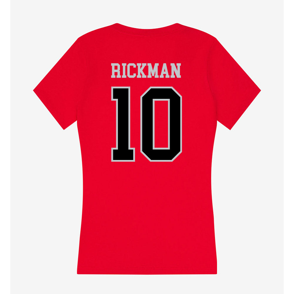 CSUN - NCAA Baseball : Mateo Rickman - Women's V-Neck T-Shirt-1