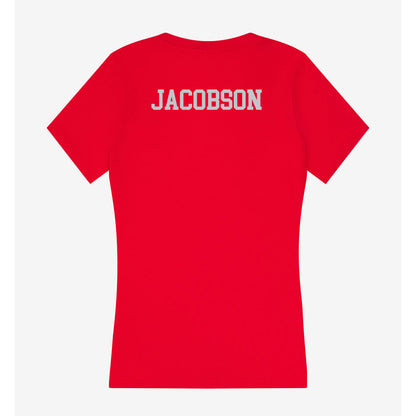 CSUN - NCAA Women's Cross Country : Ami Jacobson - Women's V-Neck T-Shirt-1