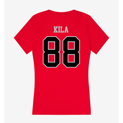 CSUN - NCAA Softball : Mackenzie Kila - Women's V-Neck T-Shirt-1