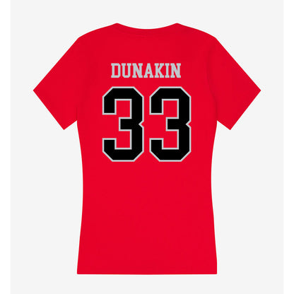 CSUN - NCAA Softball : Katelyn Dunakin - Women's V-Neck T-Shirt-1