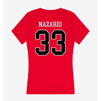 CSUN - NCAA Women's Basketball : Rita Nazario - Women's V-Neck T-Shirt-1