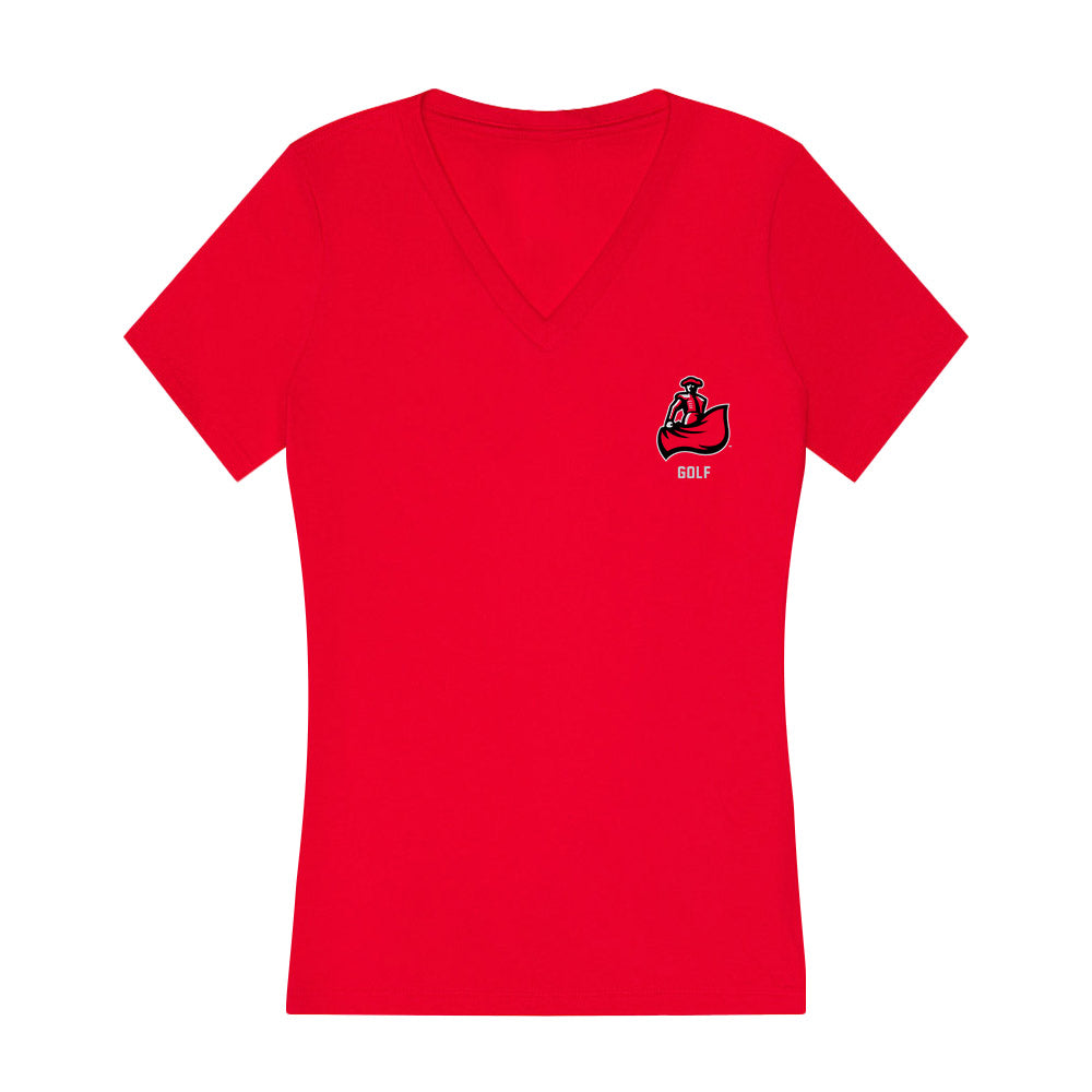 CSUN - NCAA Men's Golf : Ethan Posthumus - Women's V-Neck T-Shirt-0