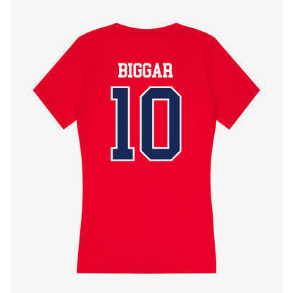 Belmont - NCAA Men's Soccer : Nzuhri Biggar - Women's V-Neck T-Shirt-1