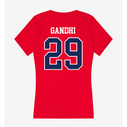 Belmont - NCAA Baseball : Krish Gandhi - Women's V-Neck T-Shirt-1