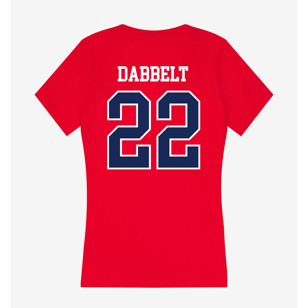 Belmont - NCAA Women's Volleyball : Mialee Dabbelt - Women's V-Neck T-Shirt-1