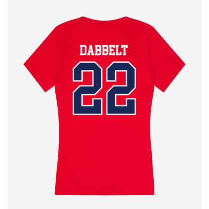 Belmont - NCAA Women's Volleyball : Mialee Dabbelt - Women's V-Neck T-Shirt-1