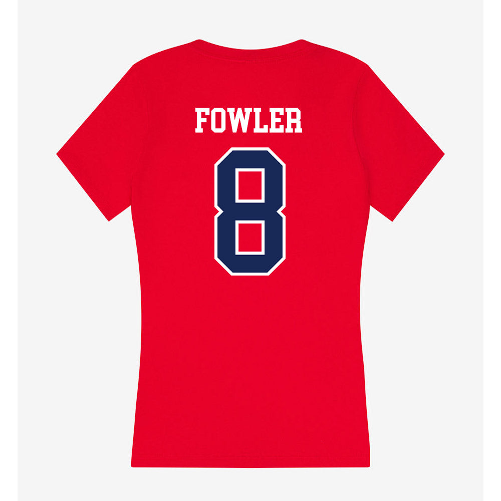 Belmont - NCAA Women's Volleyball : Alex Fowler - Women's V-Neck T-Shirt-1