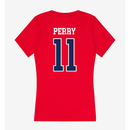 Belmont - NCAA Baseball : Andrew Perry - Women's V-Neck T-Shirt-1
