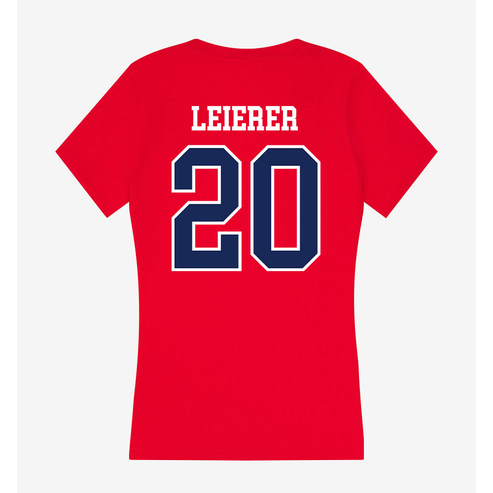 Belmont - NCAA Softball : Hannah Leierer - Women's V-Neck T-Shirt-1