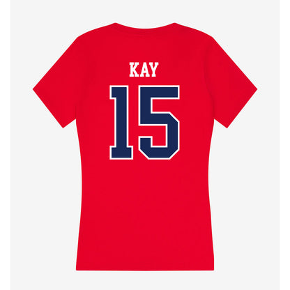 Belmont - NCAA Women's Volleyball : Lucy Kay - Women's V-Neck T-Shirt-1