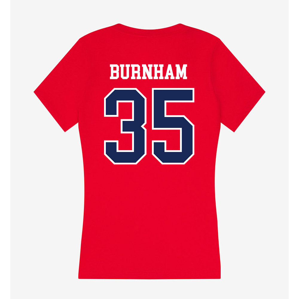 Belmont - NCAA Baseball : Noah Burnham - Women's V-Neck T-Shirt-1