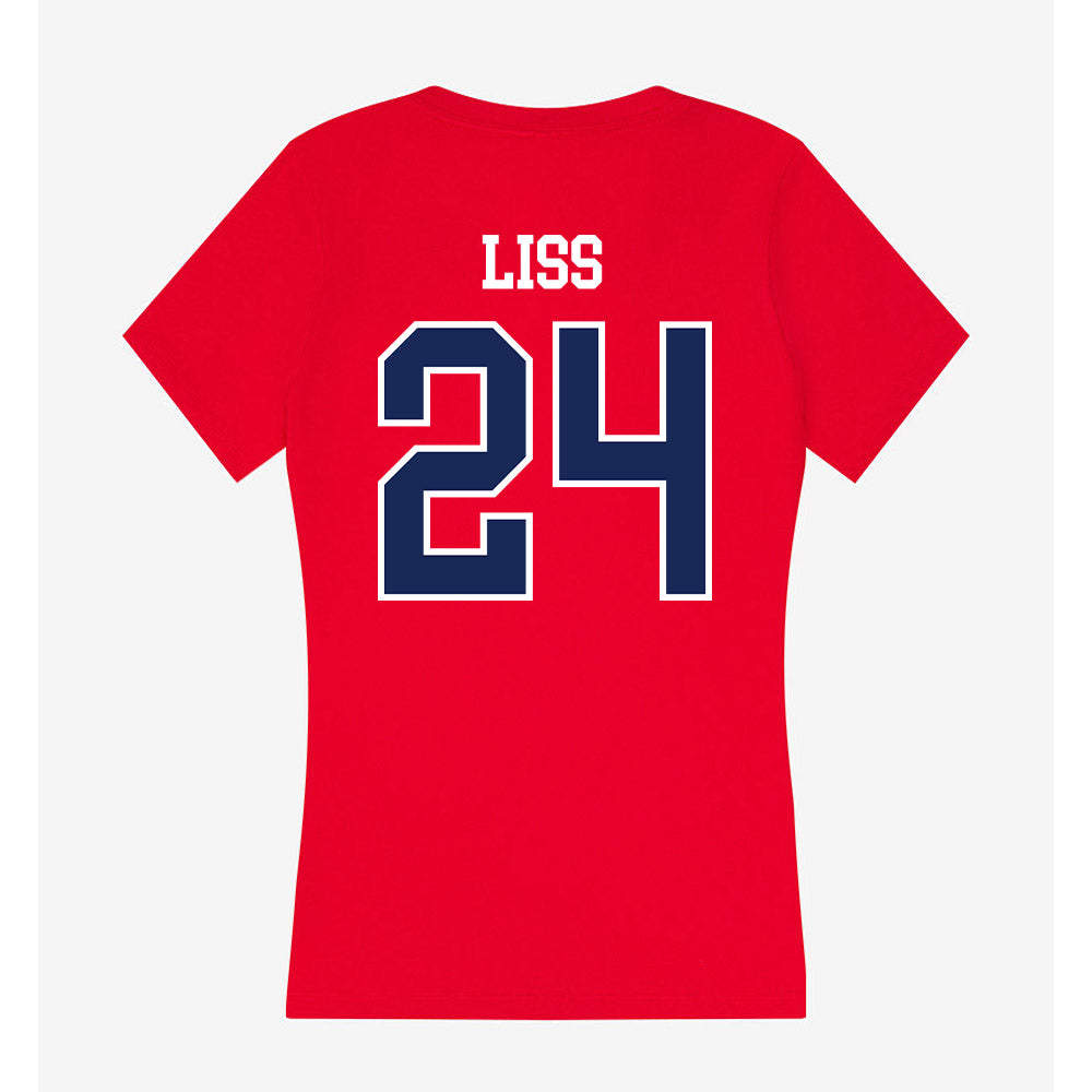 Belmont - NCAA Baseball : Hank Liss - Women's V-Neck T-Shirt-1