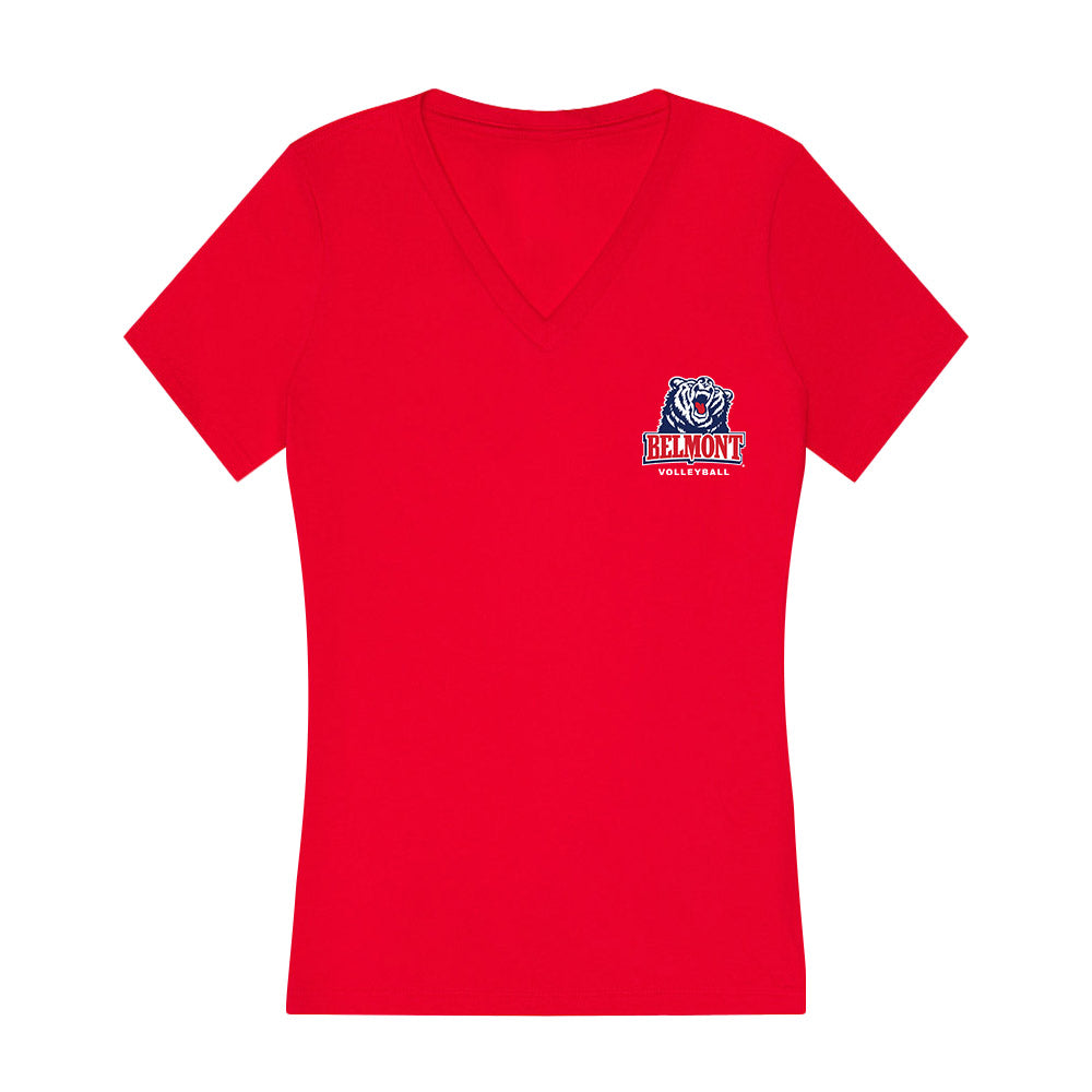 Belmont - NCAA Women's Volleyball : Lauren Evans - Women's V-Neck T-Shirt-0