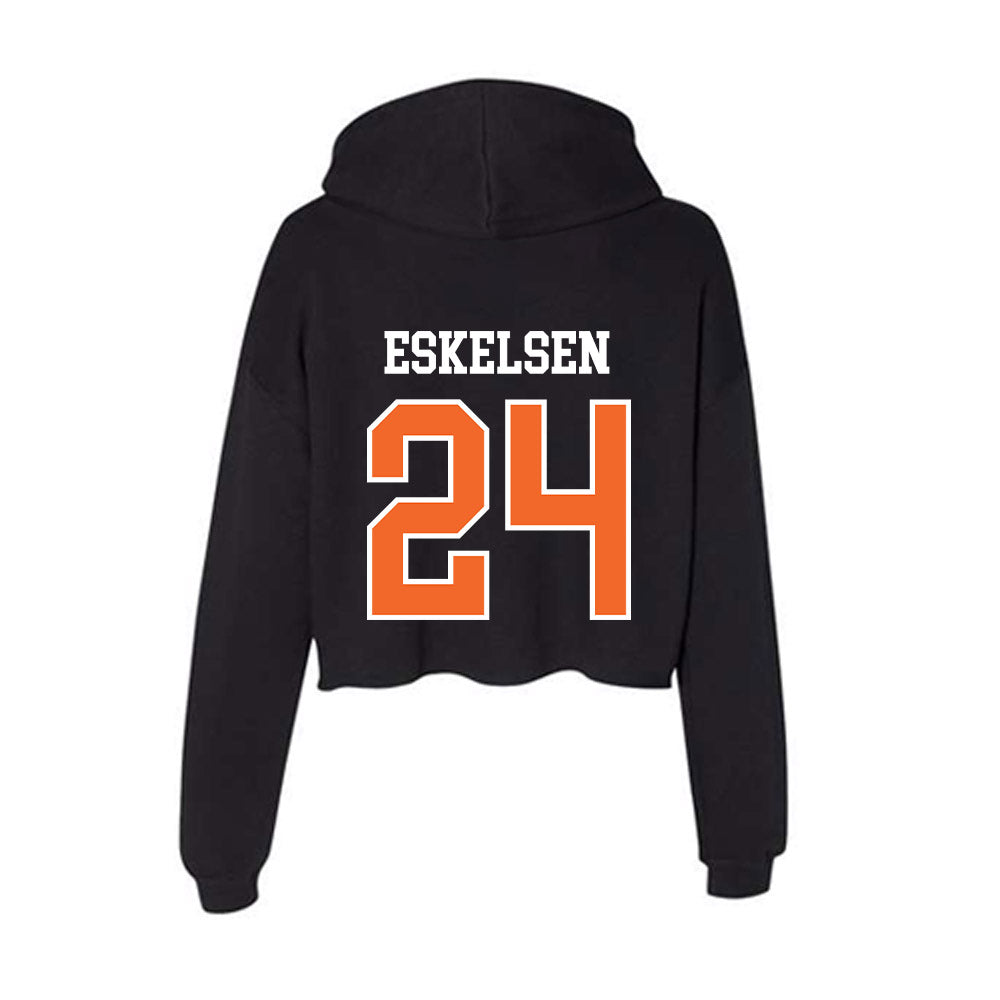 Idaho State - NCAA Women's Volleyball : Keilee Eskelsen - Women's Crop Fleece Hoodie-1