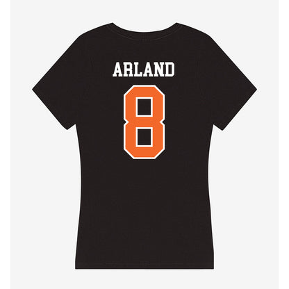 Idaho State - NCAA Men's Basketball : Trey Arland - Women's V-Neck T-Shirt-1