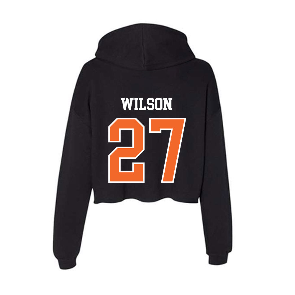 Idaho State - NCAA Football : Jaylin Wilson - Women's Crop Fleece Hoodie-1
