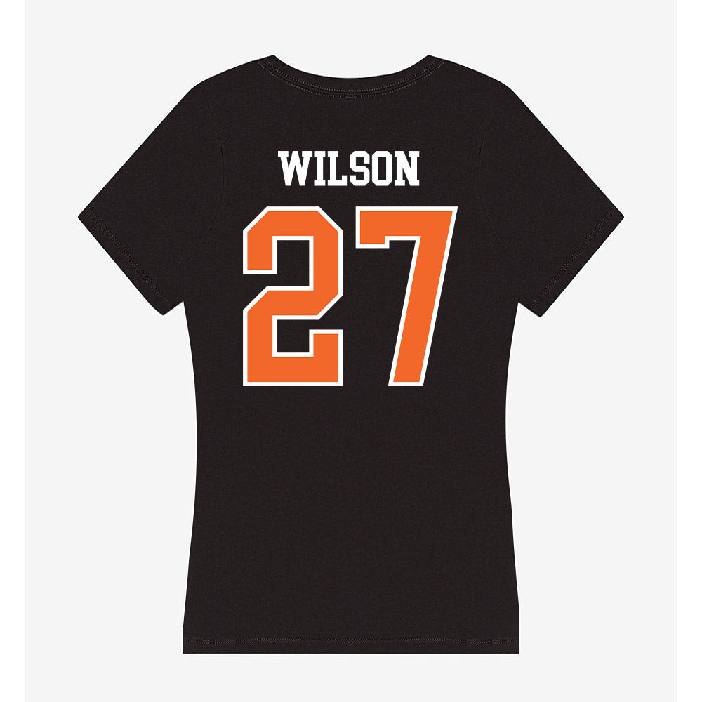 Idaho State - NCAA Football : Jaylin Wilson - Women's V-Neck T-Shirt-1