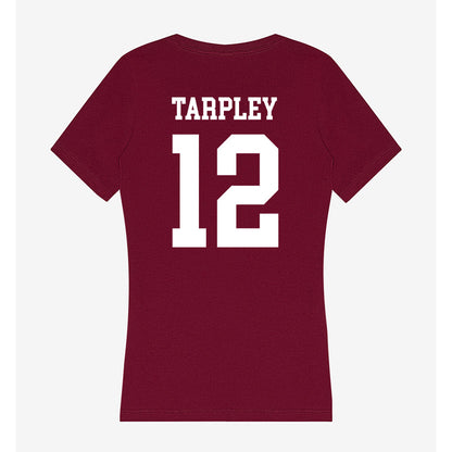 AAMU - NCAA Baseball : William Tarpley - Women's V-Neck T-Shirt-1