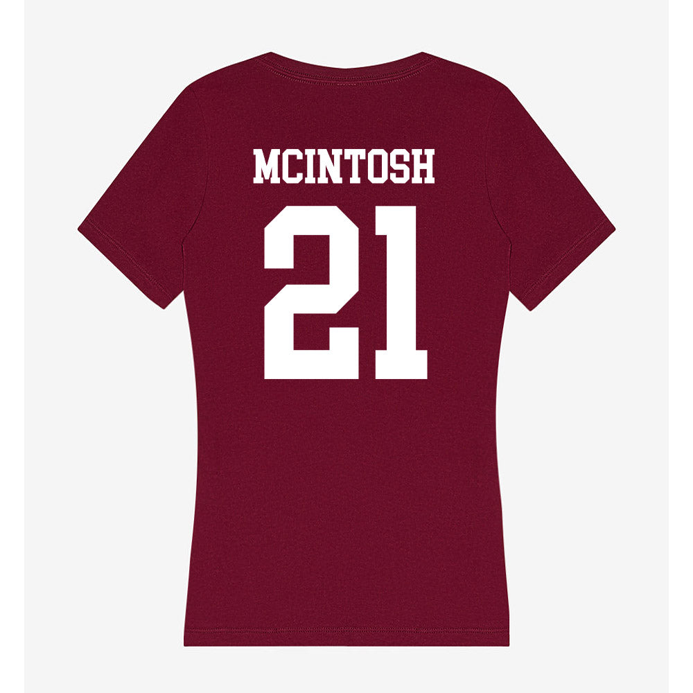 AAMU - NCAA Women's Basketball : Sumayah McIntosh - Women's V-Neck T-Shirt-1