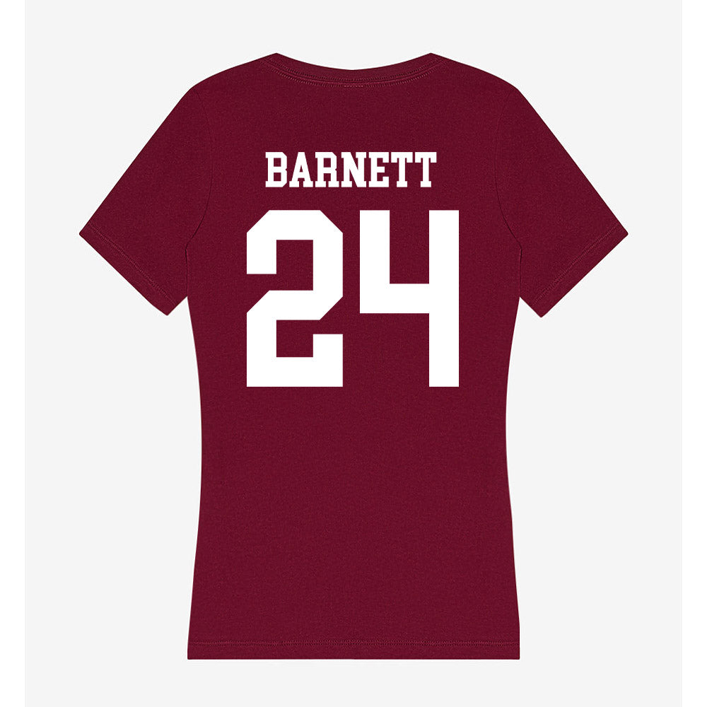 AAMU - NCAA Football : Javarion Barnett - Women's V-Neck T-Shirt-1