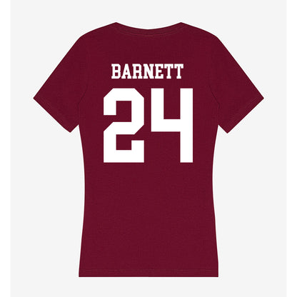 AAMU - NCAA Football : Javarion Barnett - Women's V-Neck T-Shirt-1