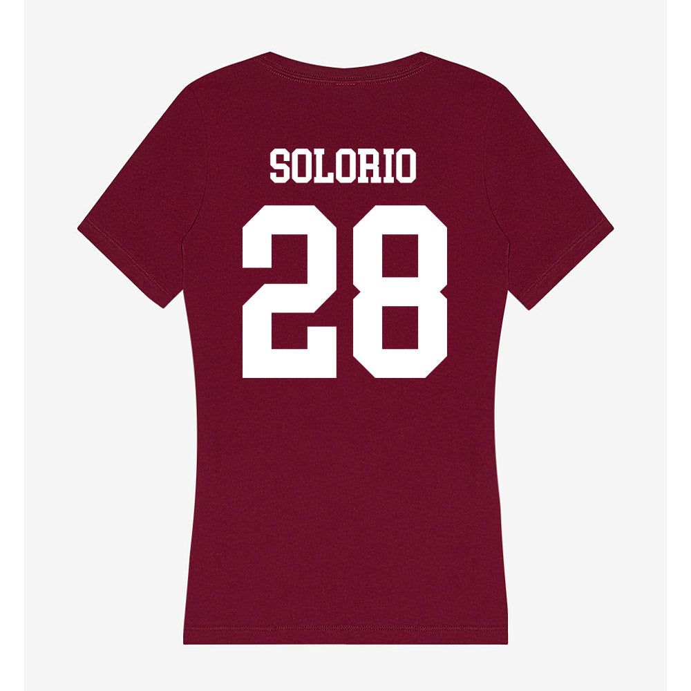 AAMU - NCAA Softball : Mariah Solorio - Women's V-Neck T-Shirt-1