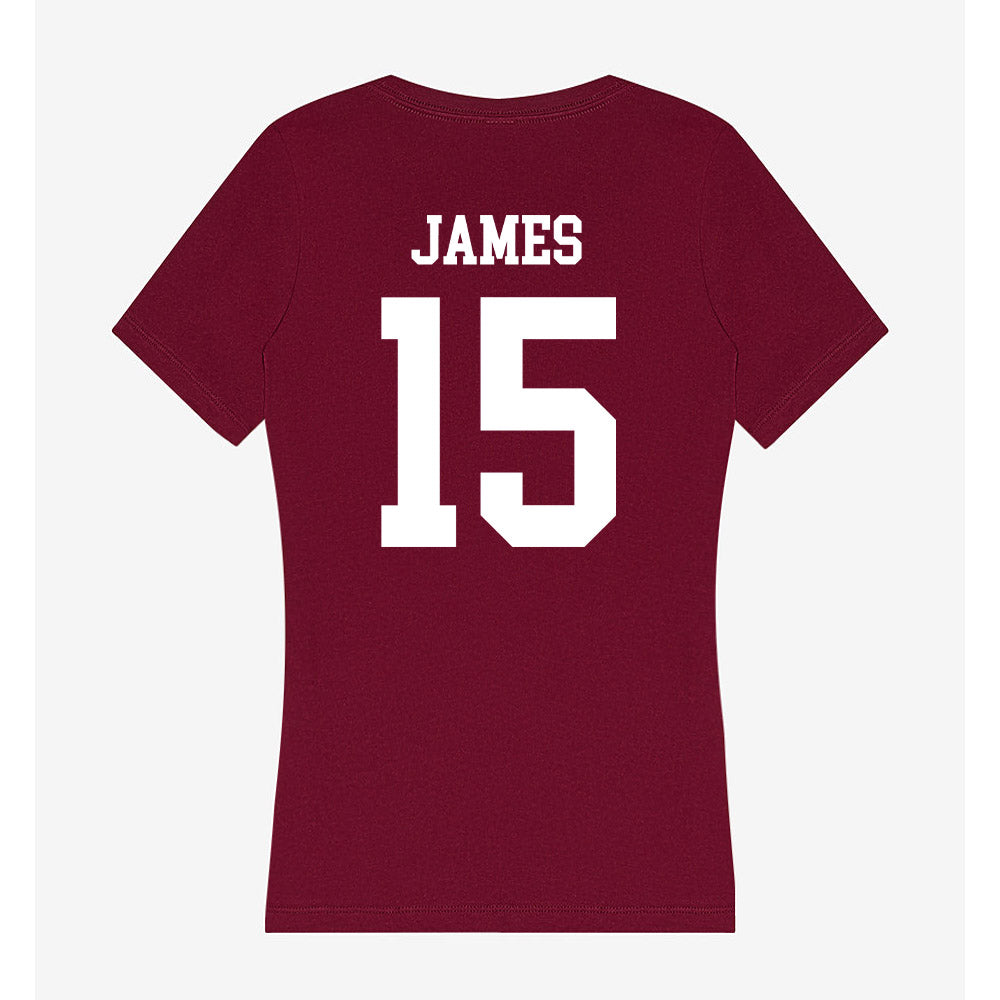 AAMU - NCAA Football : Desmon James - Women's V-Neck T-Shirt-1