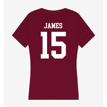 AAMU - NCAA Football : Desmon James - Women's V-Neck T-Shirt-1