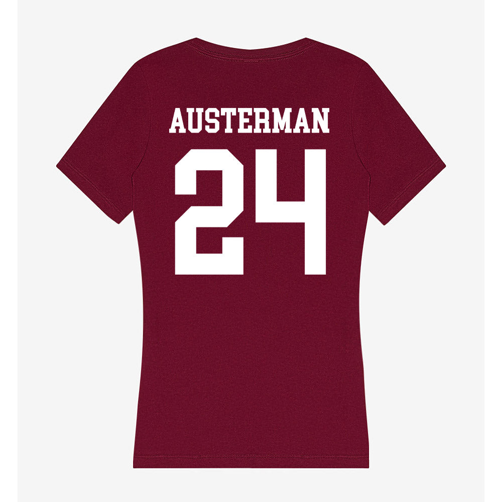 AAMU - NCAA Softball : Kali Austerman - Women's V-Neck T-Shirt-1